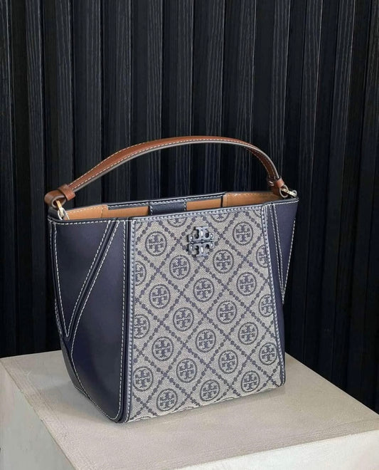 Tory Burch Mcgraw blue T Monogram