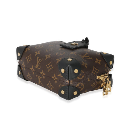 Louis Vuitton Brown Monogram Coated Canvas Petit Malle Souple Gold Hardware