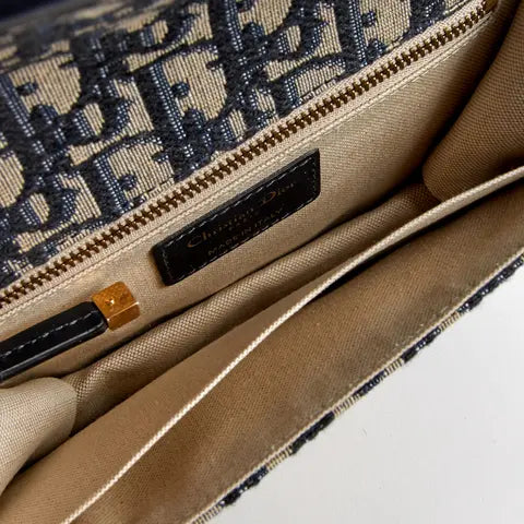 Dior - DiorAddict Bag in Blue Canvas. Material: Canvas