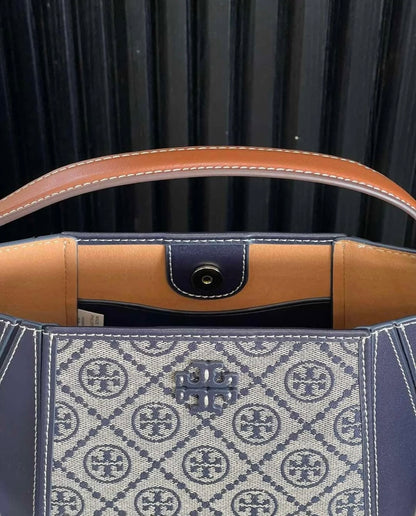 Tory Burch Mcgraw blue T Monogram