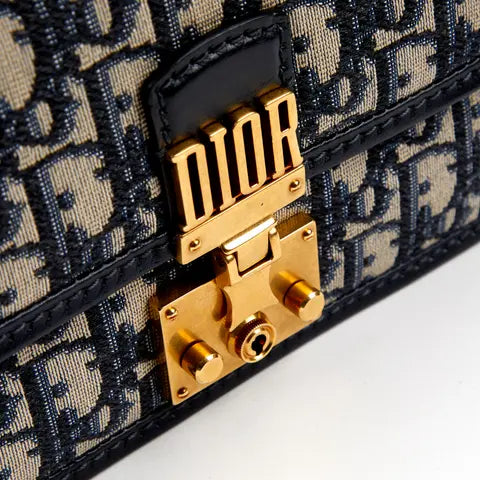 Dior - DiorAddict Bag in Blue Canvas. Material: Canvas