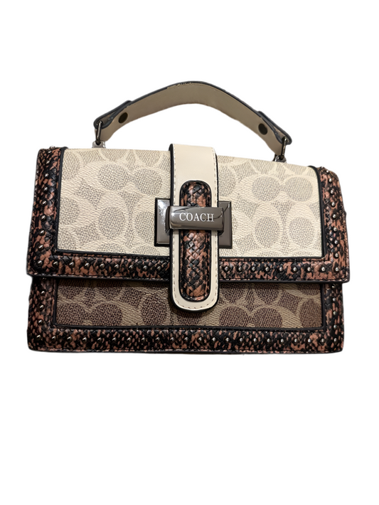 Coach 
Studded Flap Sling Bag