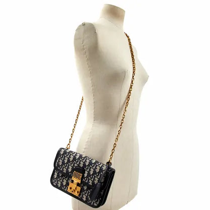 Dior - DiorAddict Bag in Blue Canvas. Material: Canvas